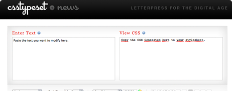CSS Typeset
